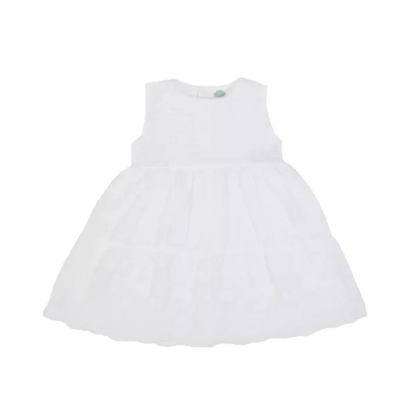 Rochiță muselină fete FS Baby - White