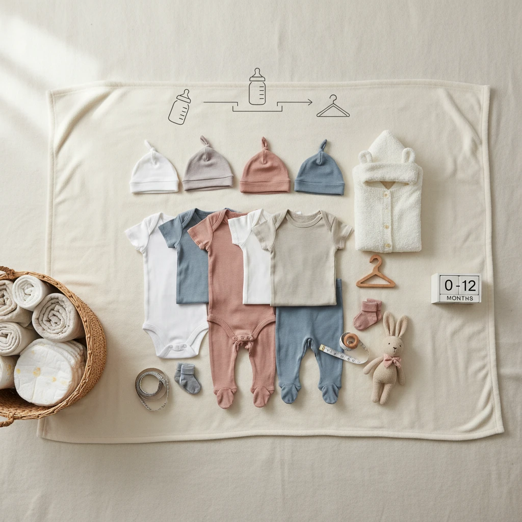Featured image for: Garderoba capsulă bebe: Ghid simplu 0-12 luni